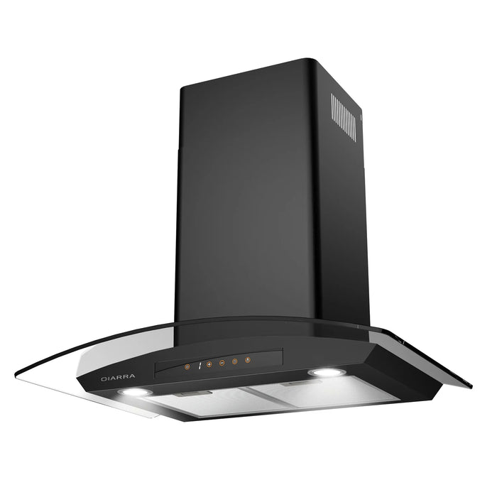 CIARRA 30 Inch Wall Mount Range Hood With 3-Speed Extraction CAB75502-OW