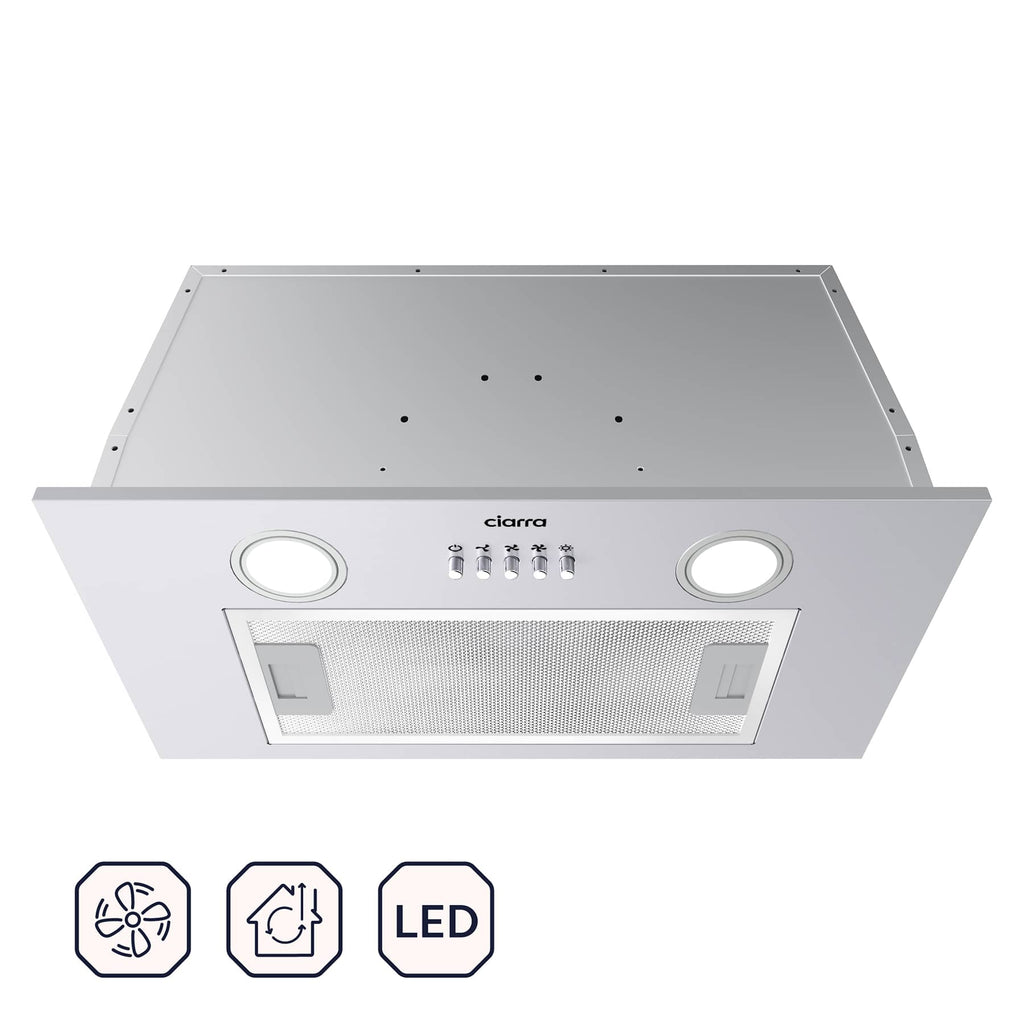 CIARRA Ductless Range Hood 30 inch Under Cabinet Hood Vent for Kitchen  Ducted and Ductless Convertible CAS75918A