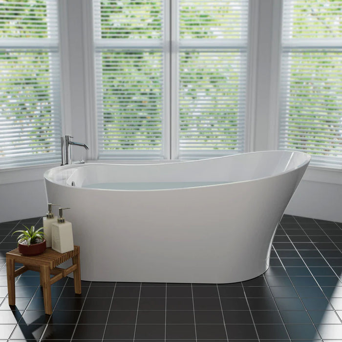 67" Freestanding Soaking Tub with Left Drain EMPV-67FT1528