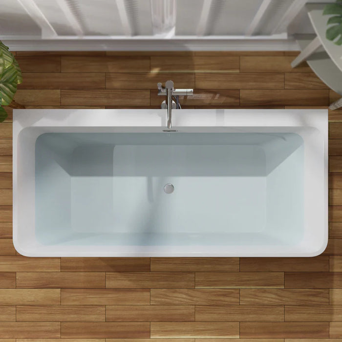 67" Freestanding Soaking Tub with Center Drain EMPV-67FT1516
