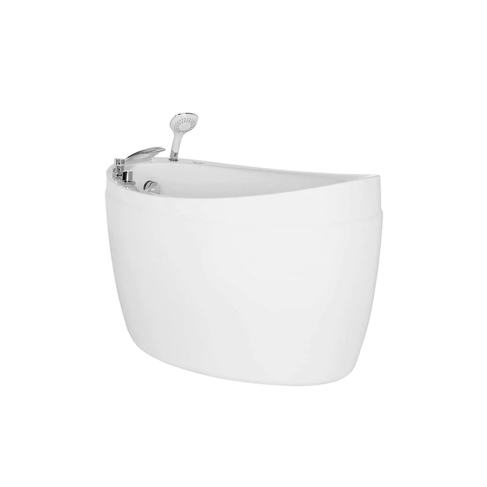 48" Freestanding Air Massage Japanese-Style Bathtub with Reversible Drain EMPV-48JT011