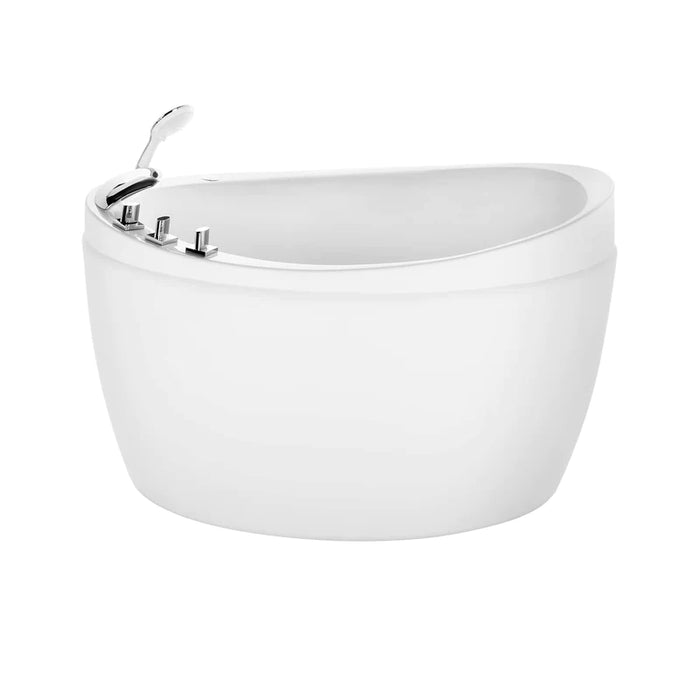59" Freestanding Japanese-Style Soaking Tub with Reversible Drain EMPV-59FT002