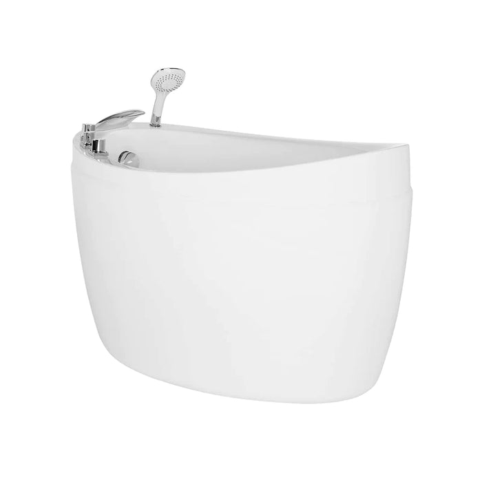 59" Freestanding Japanese-Style Soaking Tub with Reversible Drain EMPV-59FT002