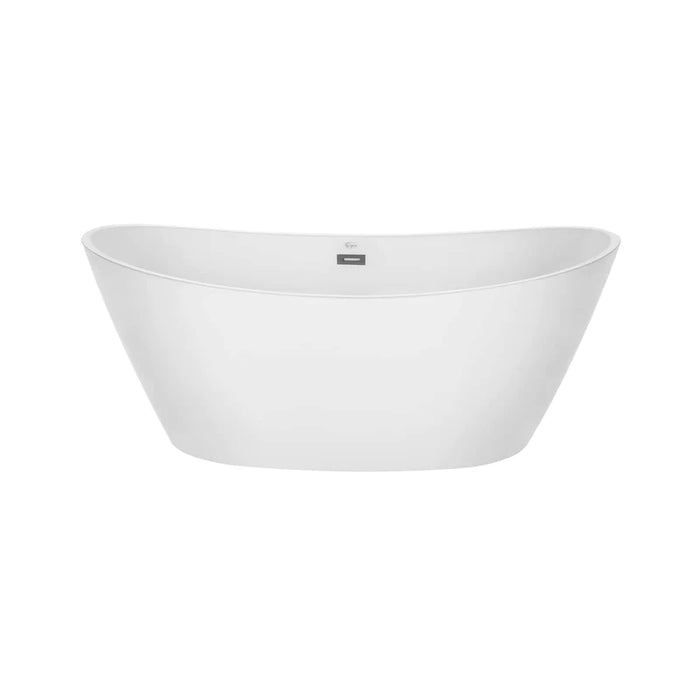 59" Freestanding Soaking Tub with Center Drain EMPV-59FT1518