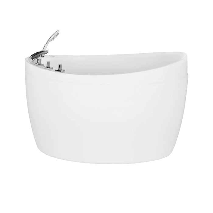 59" Freestanding Air Massage Japanese-Style Bathtub with Reversible Drain EMPV-59JT011