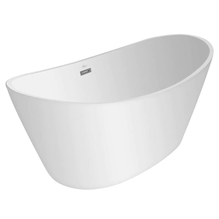 67" Freestanding Soaking Tub with Center Drain EMPV-67FT1518