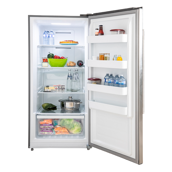 Forno Rizzuto 28’’ Right Swing Refrigerator/Freezer Stainless Steel color 13.8 cu.ft with Single Trim Kit