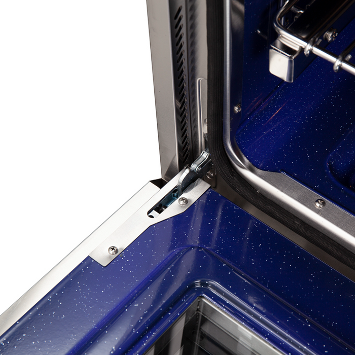 Forno Capriasca 30" Freestanding Dual Fuel Range with Blue door