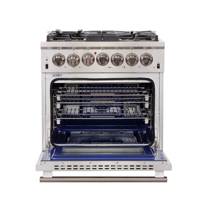 Forno Capriasca 30" Freestanding Gas Range with Red Door Gas Range