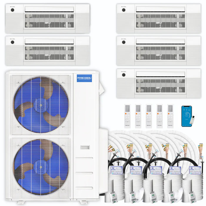 MRCOOL DIY Mini Split - 48,000 BTU 5 Zone Ductless Air Conditioner and Heat Pump with Line Set Install Kit