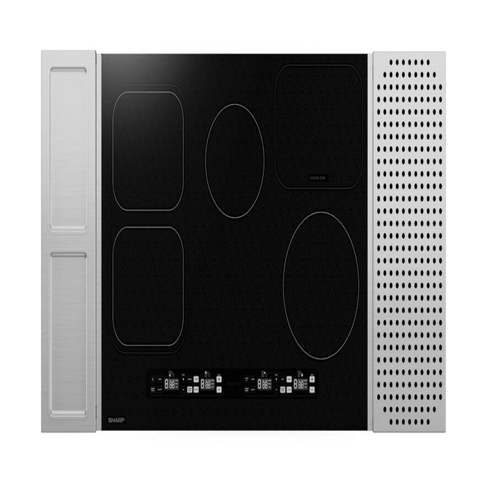 Sharp 30 in. Induction Cooktop with Side Accessories