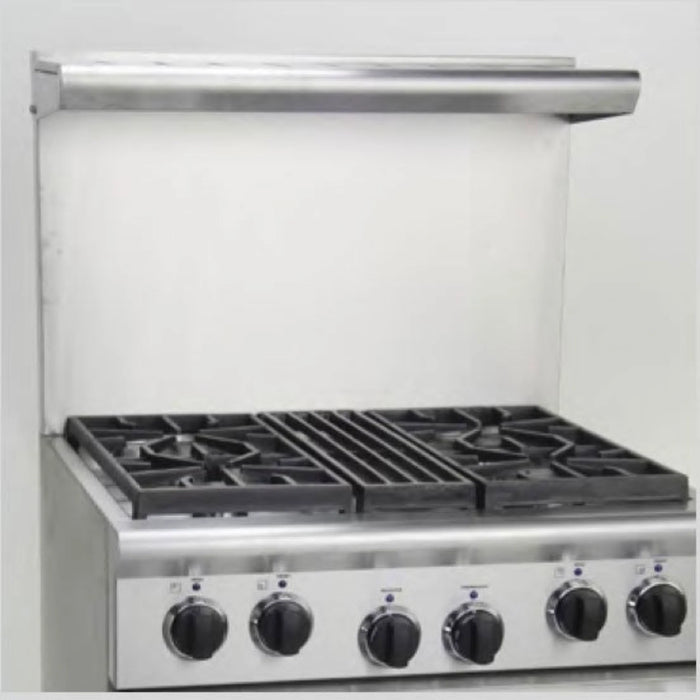 20" High Back with Shelf - STAINLESS