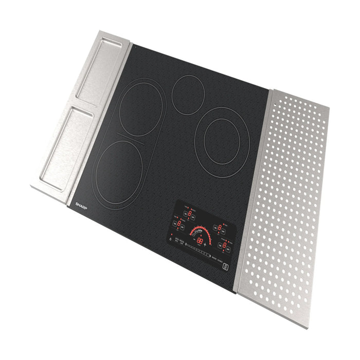 24 in. Drop-In Radiant Cooktop with Side Accessories