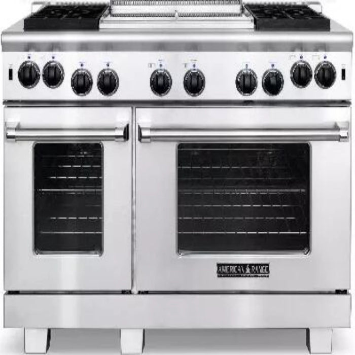 48" Gas Range,  Cuisine Series,  4 Sealed-Gas Burners,  22" Griddle,  LP - STAINLESS