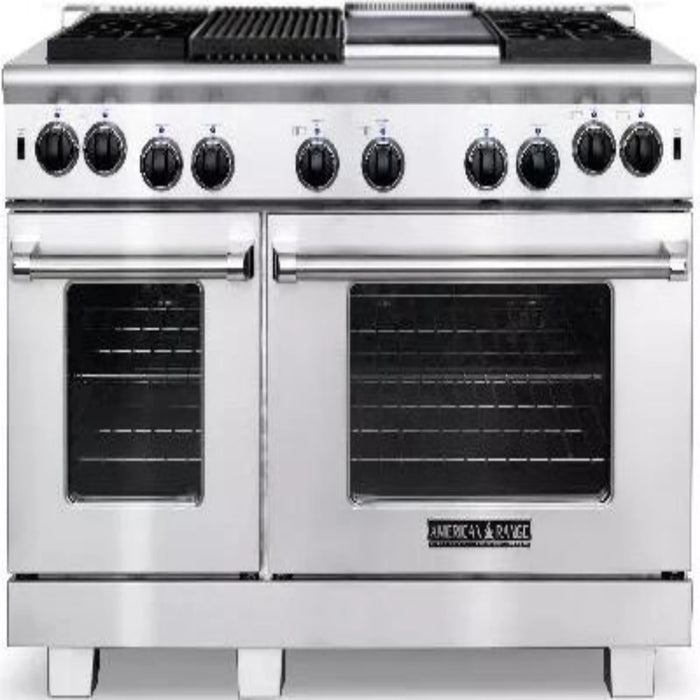 48" Gas Range,  Cuisine Series,  4 Sealed-Gas Burners,  Grill,  Griddle,  LP - STAINLESS