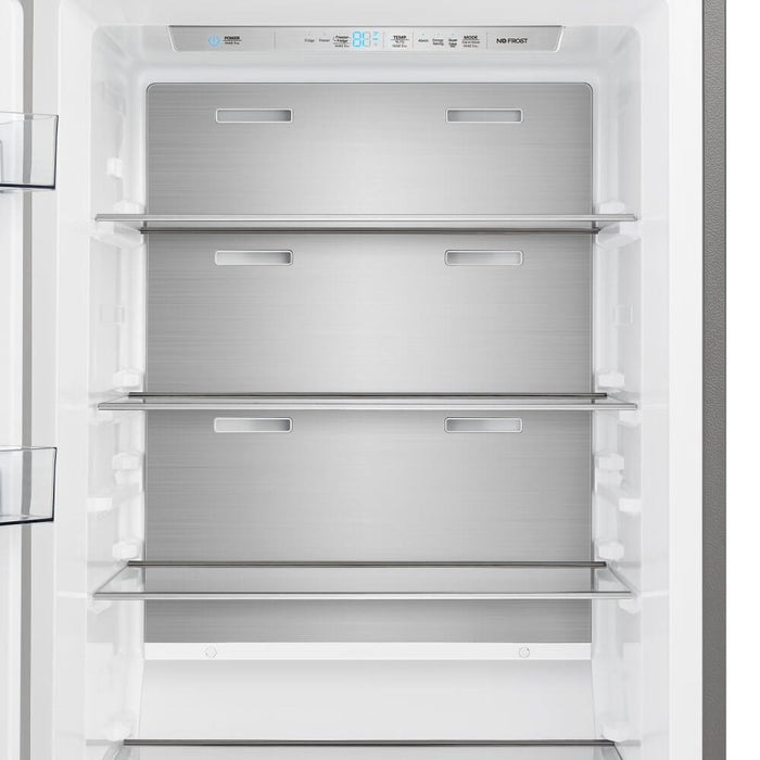 FORNO Maderno 32" Left Swing Refrigerator/Freezer Built-In with Decorative Grill Trim, 27.2 cu.ft.