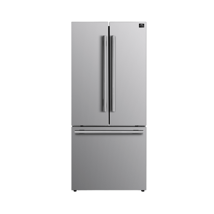 FORNO No Frost Refridgerator 31" French Door 17.5cf.  VCM Stainless Steel with Ice Maker
