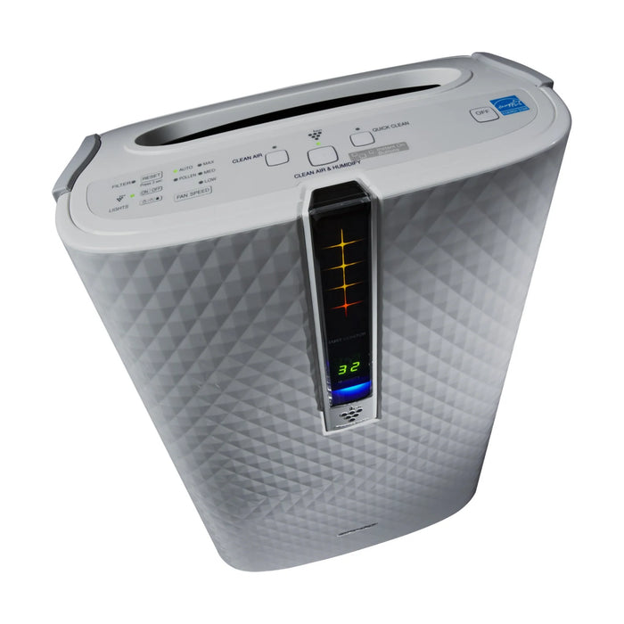 Sharp Plasmacluster Ion Air Purifier with True HEPA + Humidifier for Medium Rooms