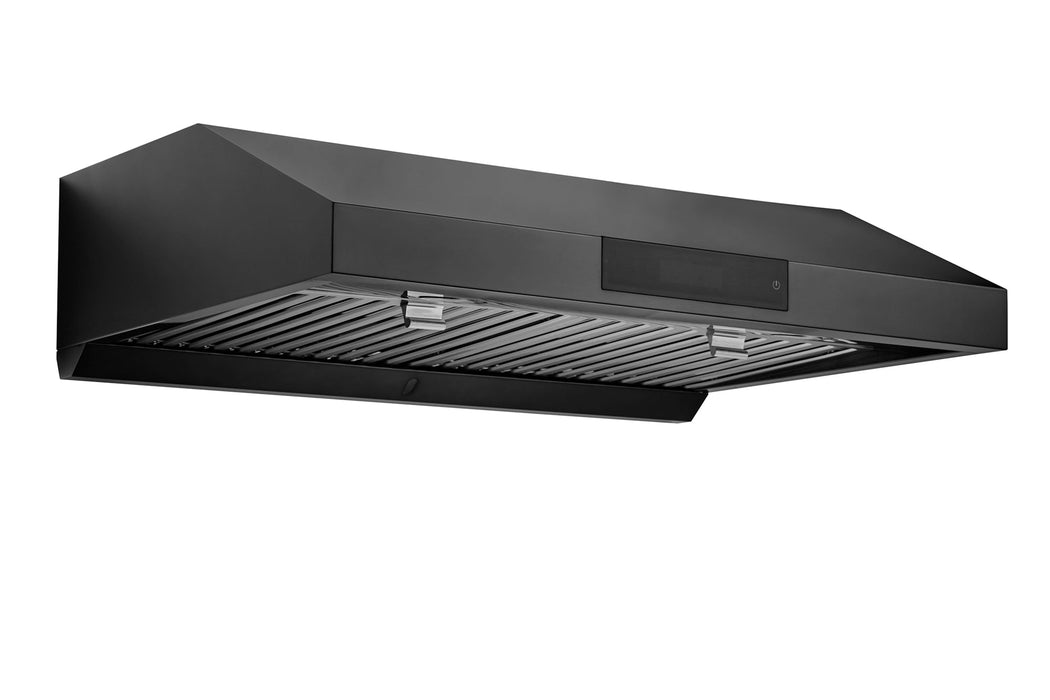UC-PS18 Black Stainless Steel Ducted Under Cabinet Range Hood 30"