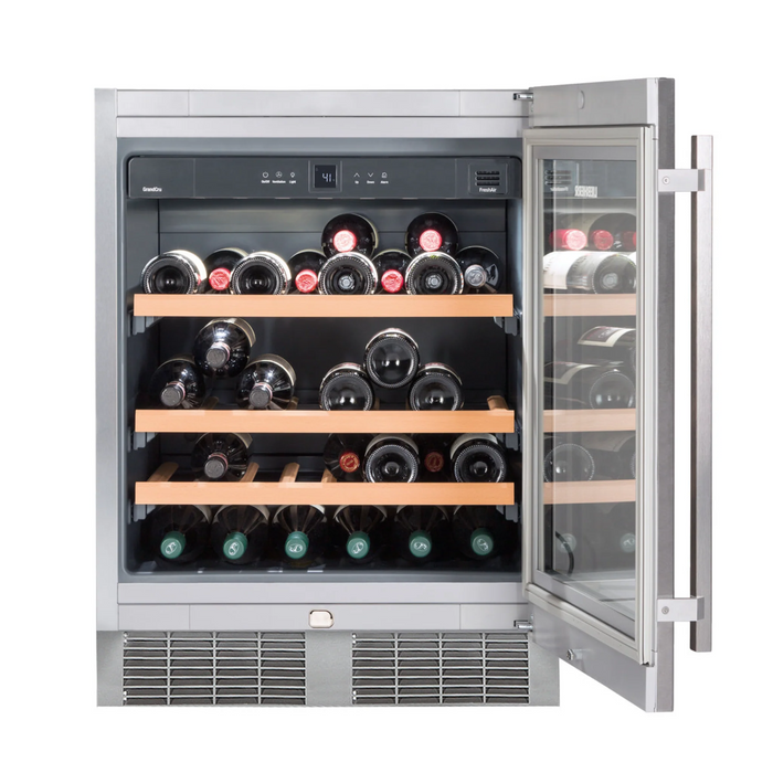 Under-worktop wine storage fridge