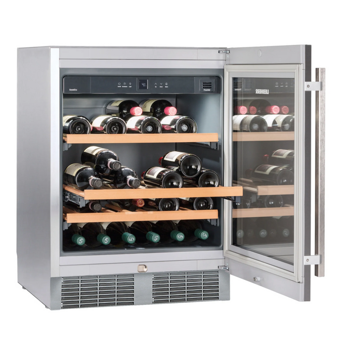 Under-worktop wine storage fridge
