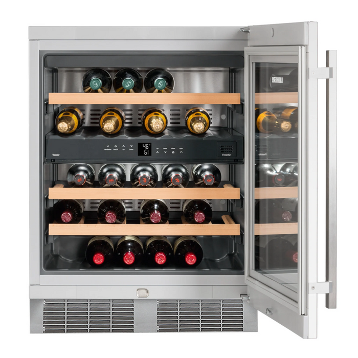 Built-under multi-temperature wine fridge