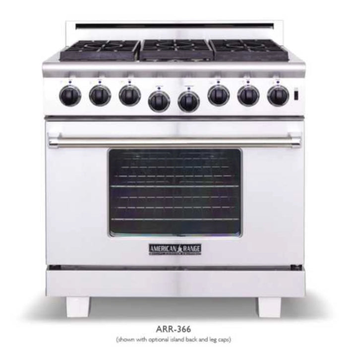 36" Gas Range,  Cuisine Series,  4 Sealed-Gas Burners,  11" Griddle - STAINLESS
